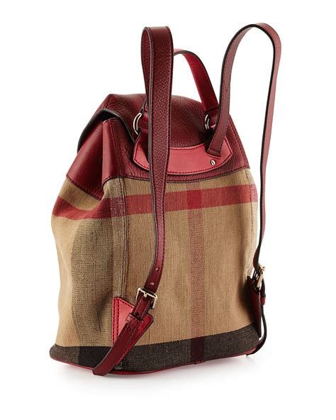 burberry girls backpack|Burberry small canvas check backpack.